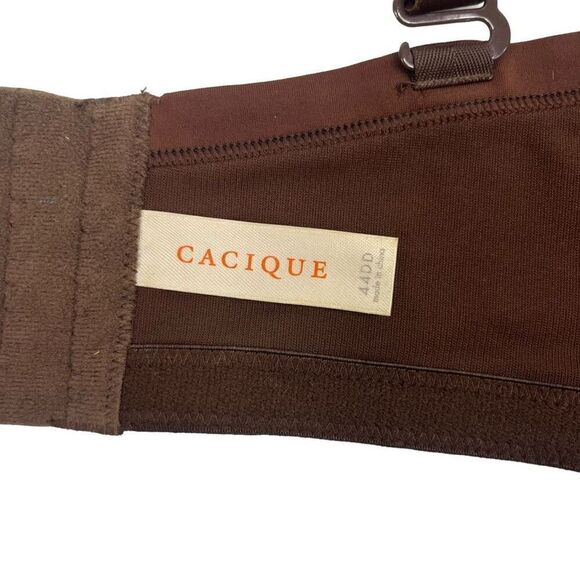 Cacique Womens Molded Adjustable Strap Nylon Blend Underwired Bra Brown Sz 44DD - Picture 6 of 14